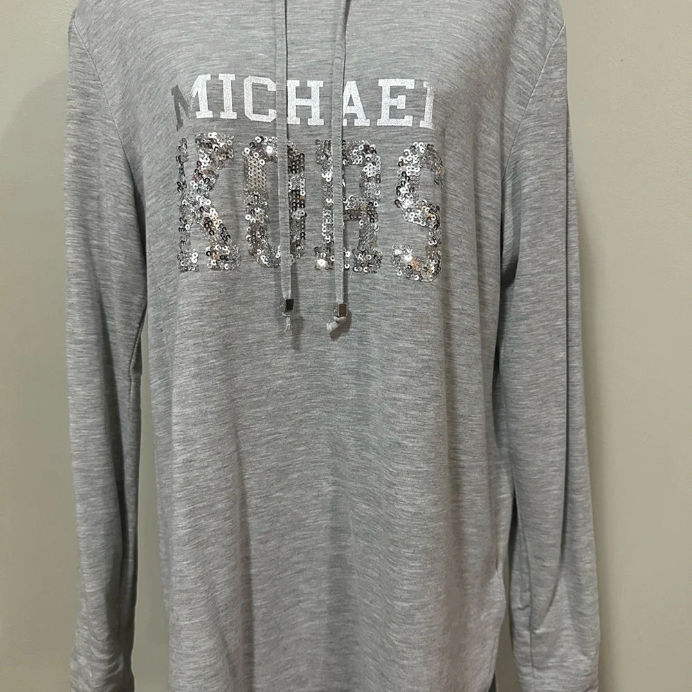 Michael Kors Light Gray Hoodie - Picture 1 of 4